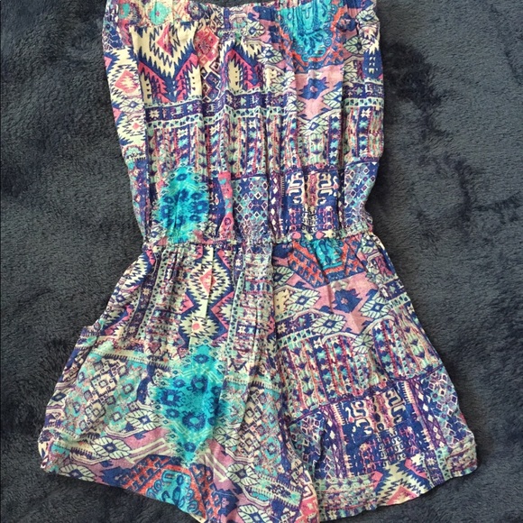 Spring tube top romper - Picture 2 of 2